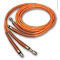SPX FLOW Power Team TWH15 Non-Conductive Dual Line Hydraulic Hose, 1/4" Hose ID, 15' Length, 40,000 PSI Burst Rating