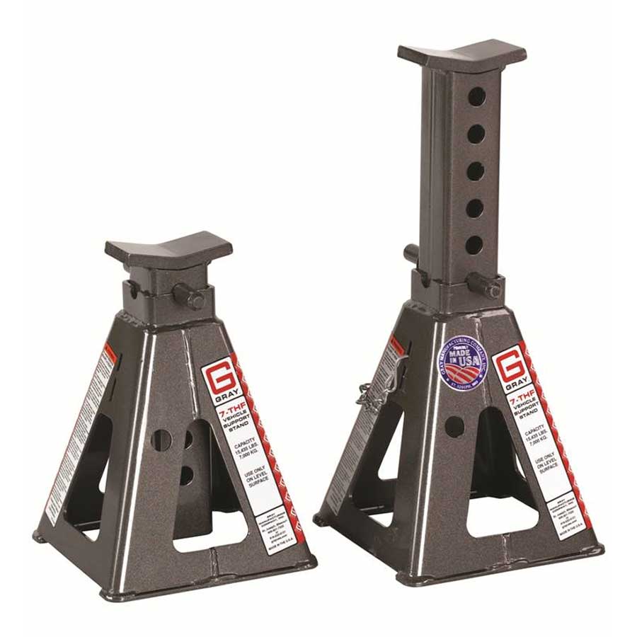 Gray Manufacturing USA 7-THF Vehicle Support Stands, 7 Tons